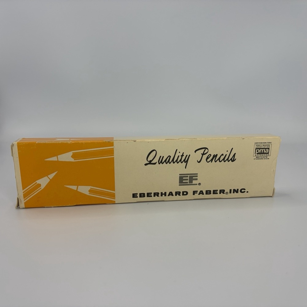 Eberhard Faber Inc Quality Marigold 240 F Pencils Vintage Box of 12/Unsharpened